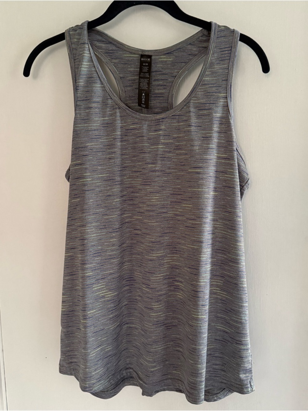 RBX Women's Gray Heathered Racerback Tank Top Size M